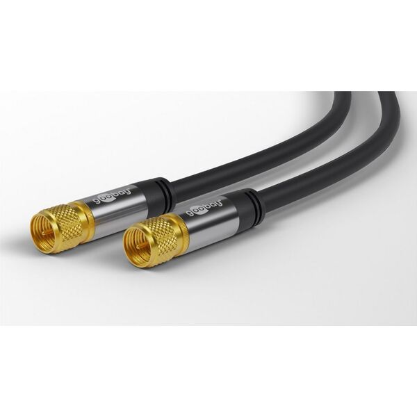 Kabel Goobay Antenowy (F) 5m czarny (JAB-4411054)