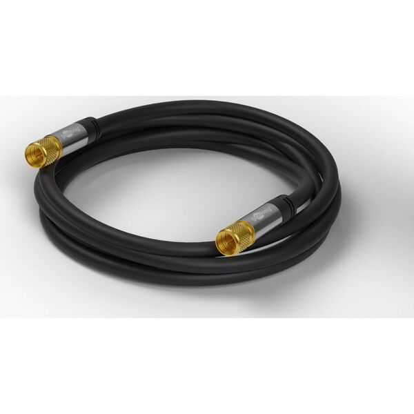 Kabel Goobay Antenowy (F) 5m czarny (JAB-4411054)