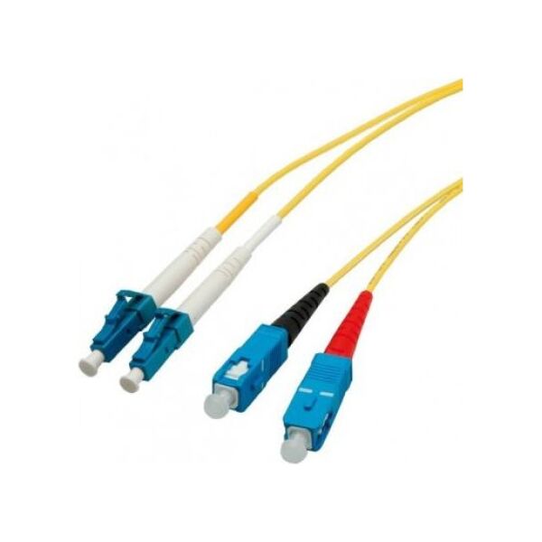 Rotronic Patchcord światłowodowy LWL duplex E9/125um LC/SC 5.0m