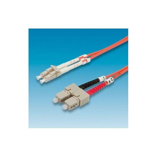 Value Value Patchcord światłowodowy 62.5/125 LC-SC pomarańcz 5m