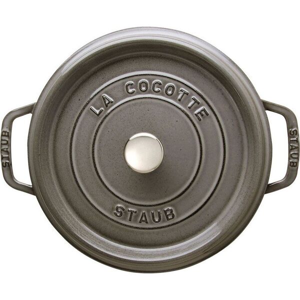 STAUB Garnek żeliwny okrągły 40500-246-0 3 8 l grafitowy
