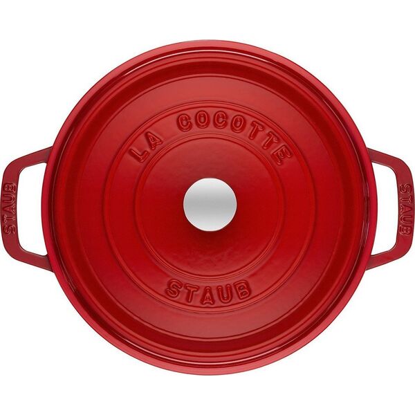 STAUB Garnek żeliwny okrągły 5,2 l czerwony (40509-840-0)