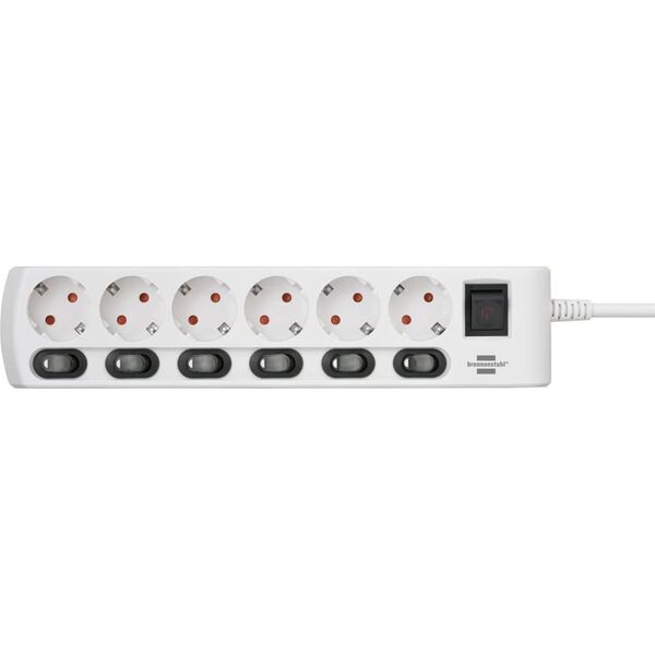 Listwa zasilająca Brennenstuhl Socket Line 6 gniazd 2 m biała (1153110126)