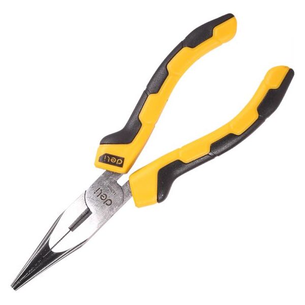 Deli Szczypce wydłużone proste Tools EDL2106, 6" (żółte)