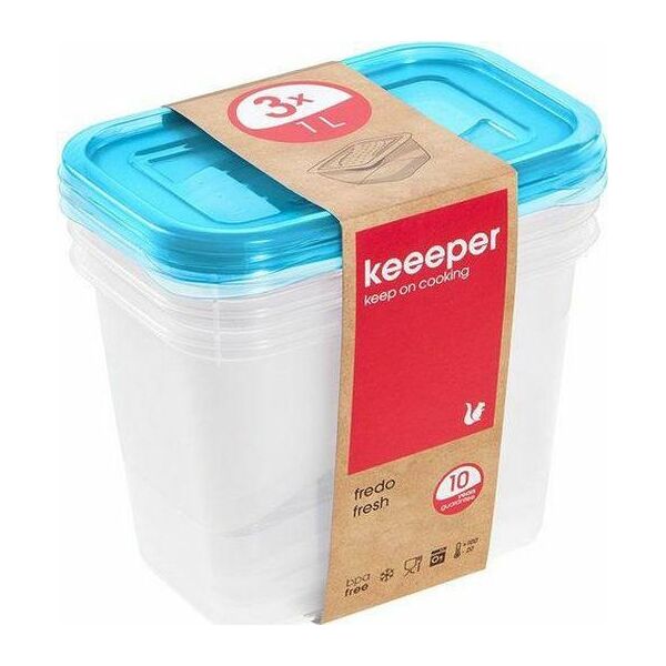 OKT Keeeper Zestaw Pojemników Fredo Fresh 3x1l 3067..