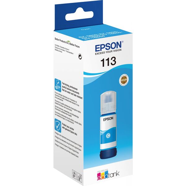 Tusz Epson EPSON 113 EcoTank Pigment Cyan ink bottle