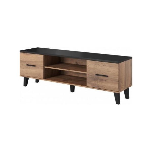Cama Meble RTV LOTTA 160 2D2K wotan + czarny mat