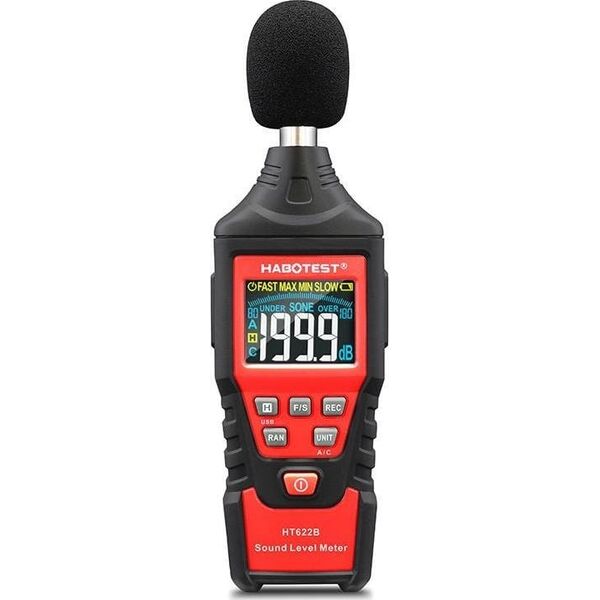 Habotest Cyfrowy miernik decybeli Habotest HT622B, USB, A/C