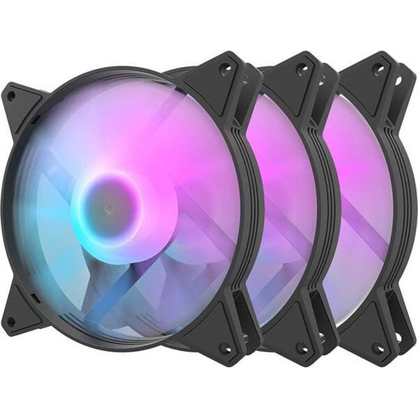 Wentylator Darkflash C6 3-pack