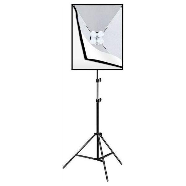Zestaw studyjny Puluz Puluz Zestaw studyjny Softbox LED 50x70cm, statyw, żarówki LED 4 szt PU5071EU