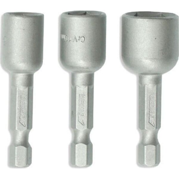 Dedra ZESTAW NASADEK MAGNETYCZNYCH 3SZT: 8,10,13X48MM 1/4"" 18A09S1 DEDRA
