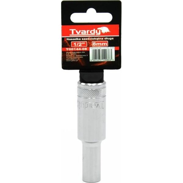 Geko NASADKA SZEŚCIOKĄTNA DŁUGA 1/2" 8 MM TVARDY(10/50) T00144-08 GEKO