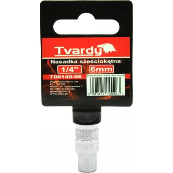 Geko NASADKA SZEŚCIOKĄTNA 1/4" 6 MM TVARDY (10/100) T00140-06 GEKO