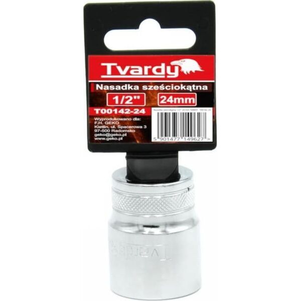 Geko NASADKA SZEŚCIOKĄTNA 1/2" 24 MM TVARDY (10/100) T00142-24 GEKO