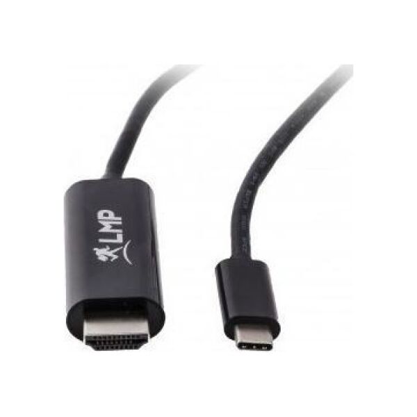 Kabel USB LMP USB-C - HDMI 1.8 m Czarny (USBC-HDMI-B)