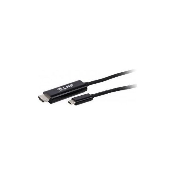 Kabel USB LMP USB-C - HDMI 1.8 m Czarny (USBC-HDMI-B)