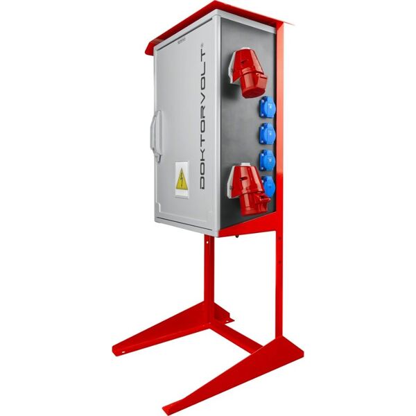 Doktorvolt Rozdzielnica budowlana na stojaku OS-S/FI SET 2x32A 1x16A 8x230V Doktorvolt 7228