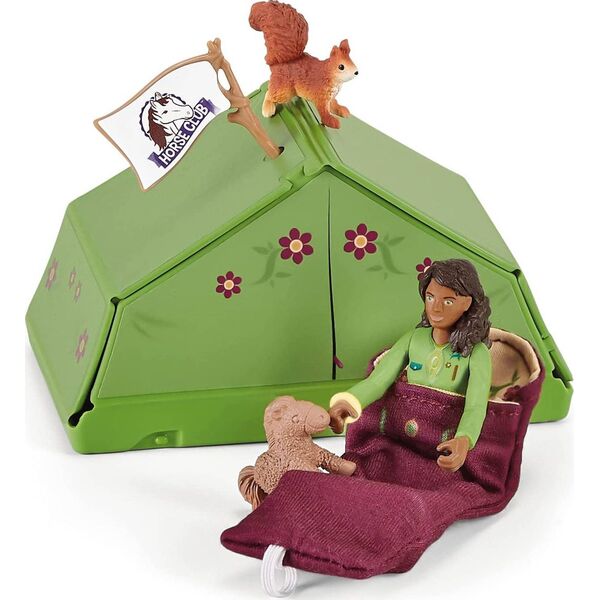Figurka Schleich Horse Club - Sarah na kampingu