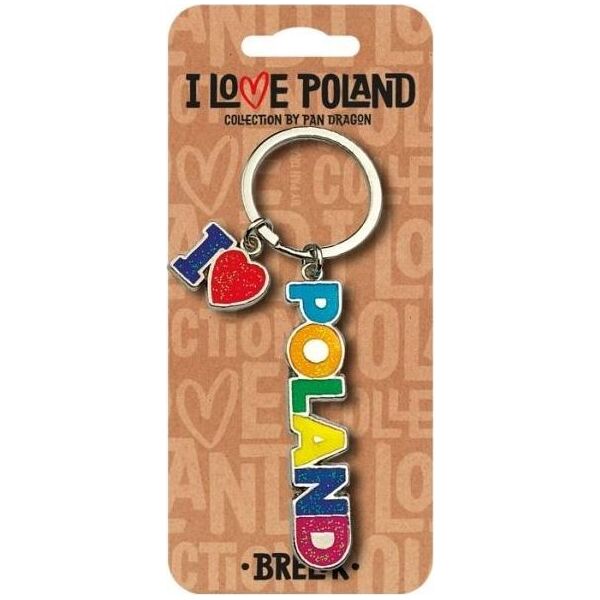 Breloczek Pan Dragon Brelok I love Poland Polska ILP-BRE-B-PL-09