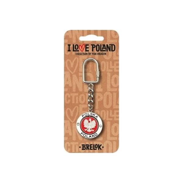 Breloczek Pan Dragon Brelok I love Poland Polska ILP-BRE-C-PL-03