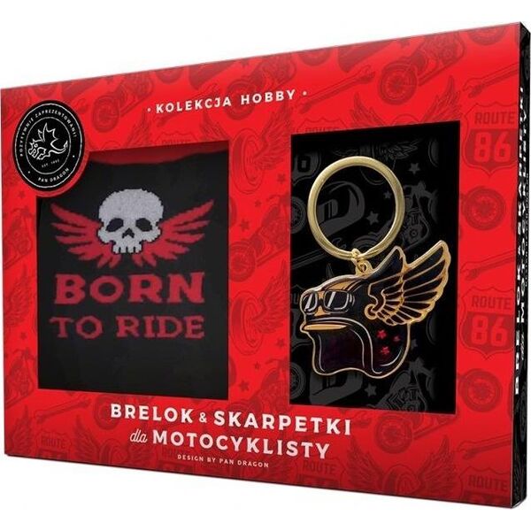 Breloczek Pan Dragon Zestaw brelok + skarpetki dla motocyklisty