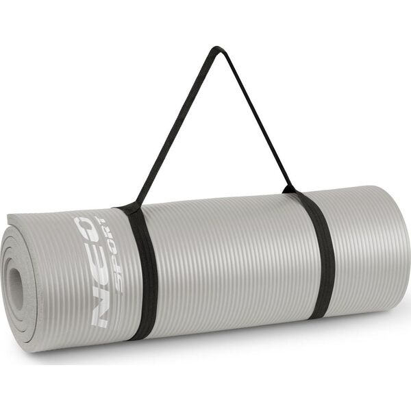 Neo-Sport Mata treningowa NS-922 183 cm x 60 cm x 1 cm szara