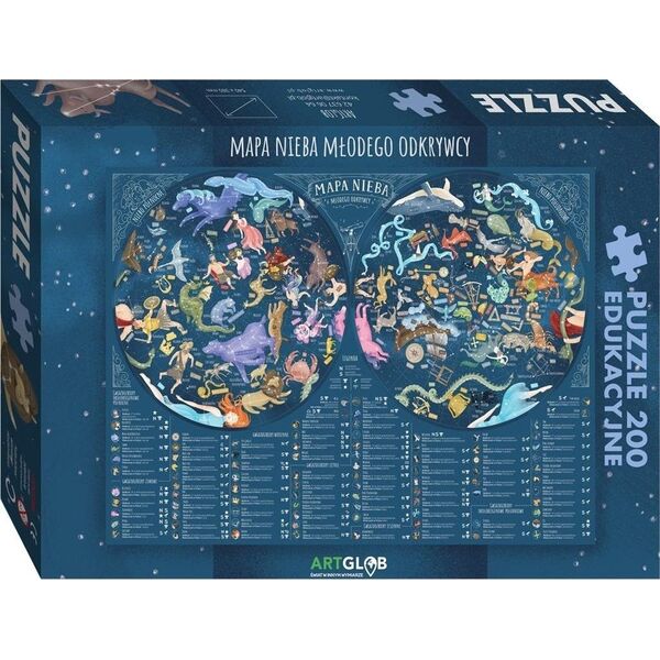Artglob Puzzle 200 - Mapa Nieba Młodego Odkrywcy