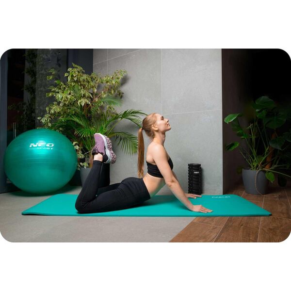 Neo-Sport Mata treningowa NS-923 183 cm x 60 cm x 1.5 cm zielona