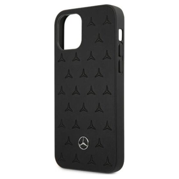 Mercedes Mercedes Mehcp12Lpsqbk Iphone 12 Pro Max 6,7" Czarny/Black Hardcase Leather Stars Pattern
