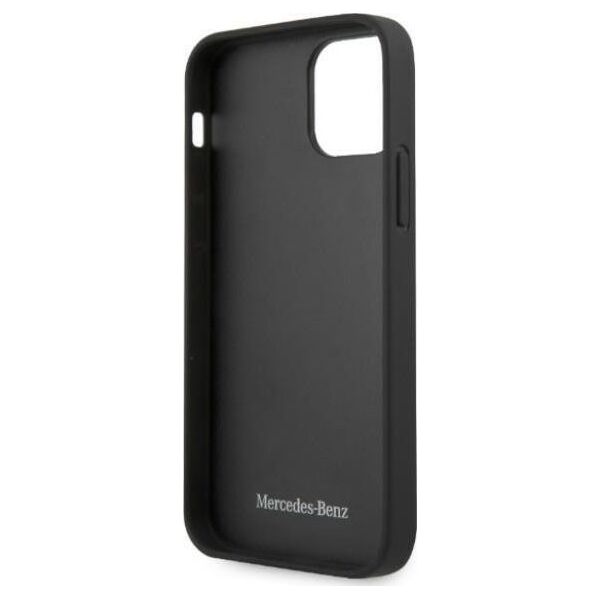 Mercedes Mercedes Mehcp12Lpsqbk Iphone 12 Pro Max 6,7" Czarny/Black Hardcase Leather Stars Pattern