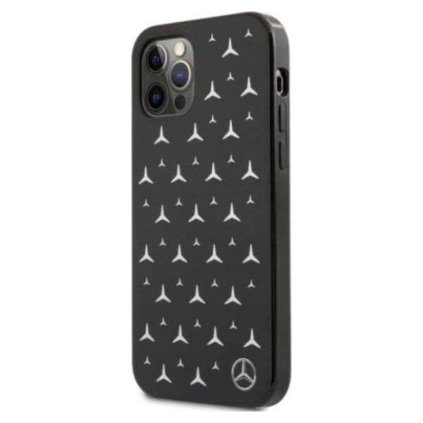 Mercedes Mercedes Mehcp12Mespbk Iphone 12/12 Pro 6,1" Czarny/Black Hardcase Silver Stars Pattern