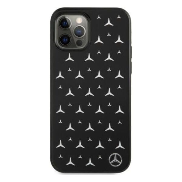 Mercedes Mercedes Mehcp12Mespbk Iphone 12/12 Pro 6,1" Czarny/Black Hardcase Silver Stars Pattern