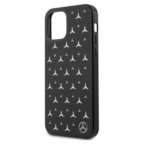 Mercedes Mercedes Mehcp12Mespbk Iphone 12/12 Pro 6,1" Czarny/Black Hardcase Silver Stars Pattern
