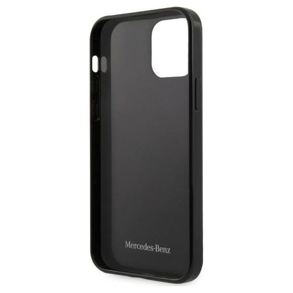 Mercedes Mercedes Mehcp12Mespbk Iphone 12/12 Pro 6,1" Czarny/Black Hardcase Silver Stars Pattern