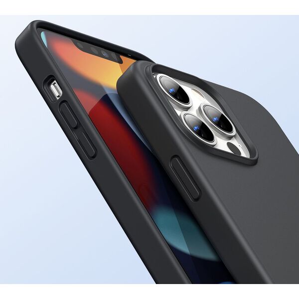 Ugreen Ugreen Protective Silicone Case gumowe elastyczne silikonowe etui pokrowiec iPhone 13 Pro Max czarny