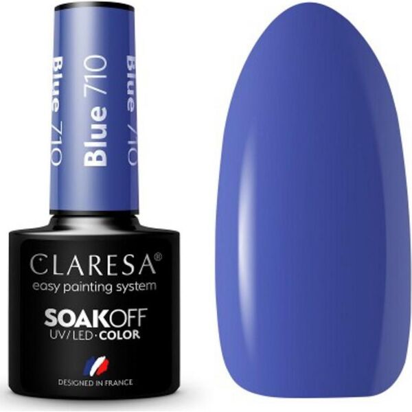 Claresa Claresa Soak Off UV/LED Blue lakier hybrydowy 710 5g | DARMOWA DOSTAWA JUŻ OD 250 ZŁ