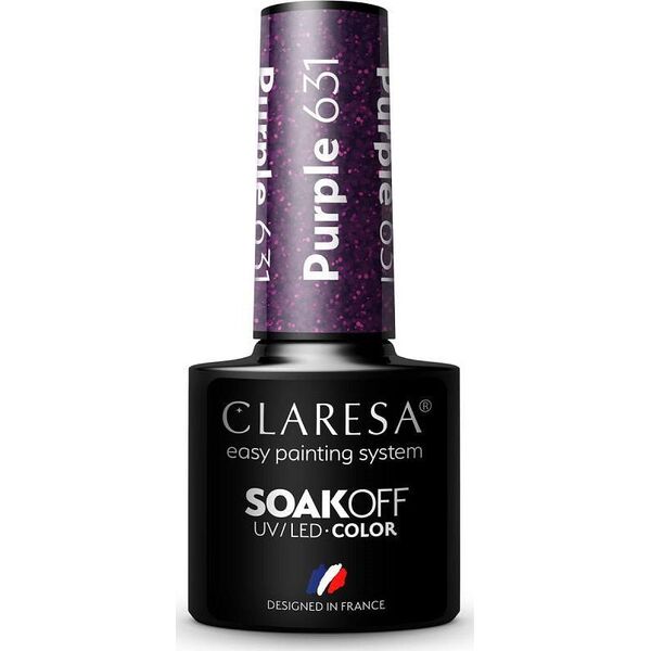 Claresa Claresa Soak Off UV/LED Purple lakier hybrydowy 631 5g