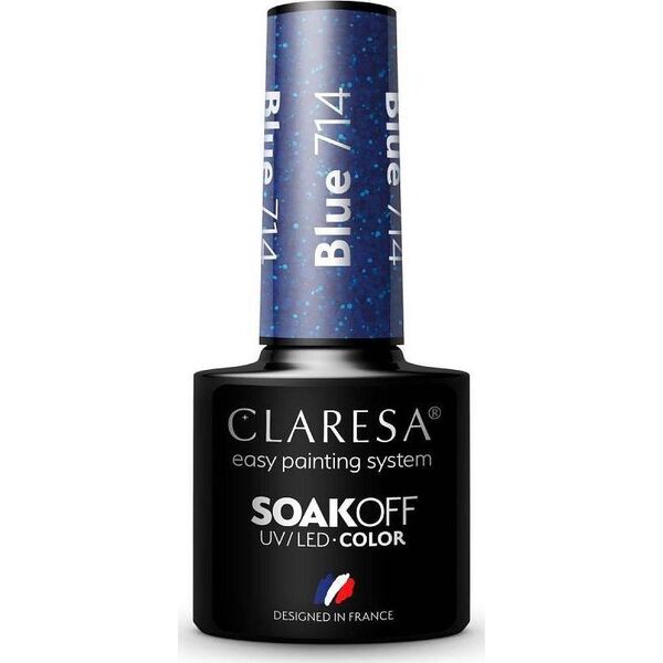 Claresa Claresa Soak Off UV/LED Blue lakier hybrydowy 714 5g