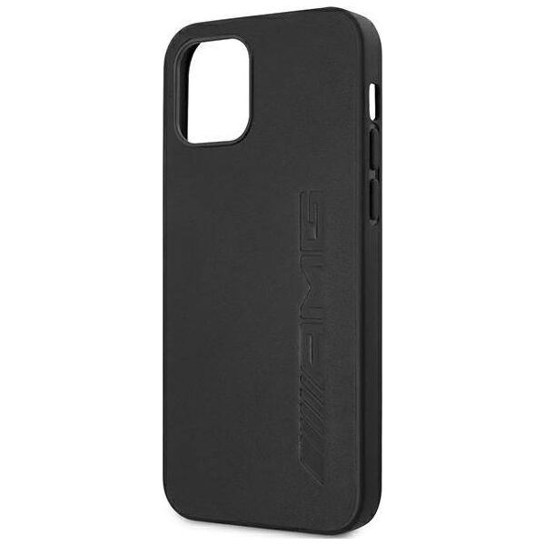 Mercedes AMG AMHCP12LDOLBK iPhone 12 Pro Max 6,7" czarny/black hardcase Leather Hot Stamped