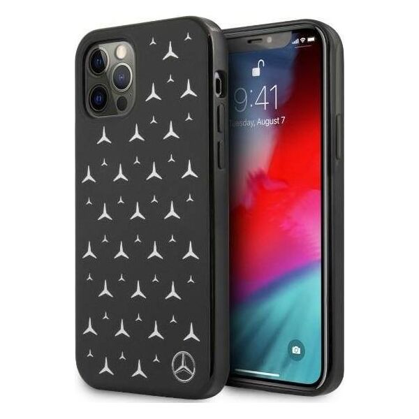 Mercedes Mercedes MEHCP12LESPBK iPhone 12 Pro Max 6,7" czarny/black hardcase Silver Stars Pattern