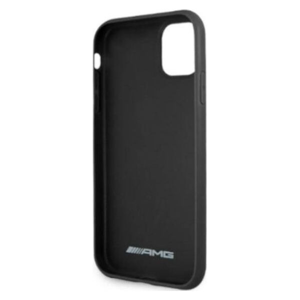 Mercedes AMG AMHCN61GSEBK iPhone 11 6,1" czarny/black hardcase Leather Debossed Lines