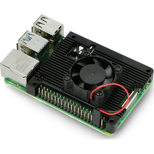 Raspberry Pi Obudowa-radiator-wentylator Alloy Heatsink Raspberry Pi 4B (DNG-18128)