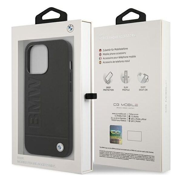 BMW Etui Bmw Bmhcp13Xsllbk Iphone 13 Pro Max 6,7" Czarny/Black Hardcase Signature Logo Imprint