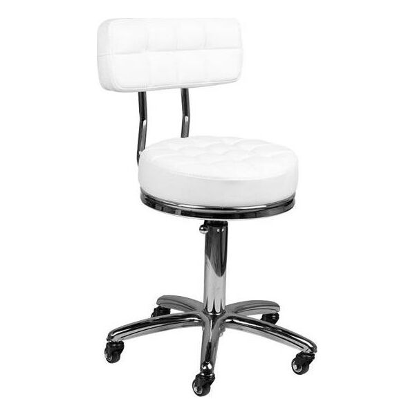 Activeshop Taboret kosmetyczny AM-877 biały universal