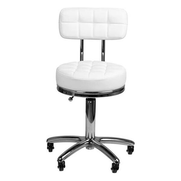 Activeshop Taboret kosmetyczny AM-877 biały universal