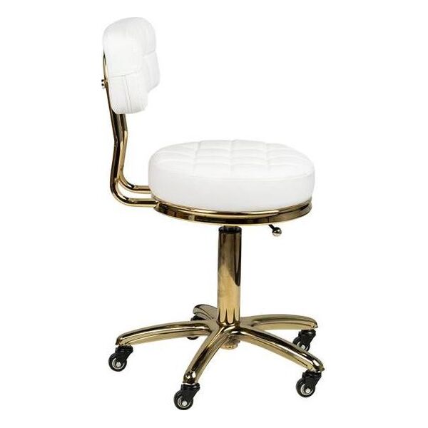 Activeshop Krzesło kosmetyczne GOLD AM-961 białe universal