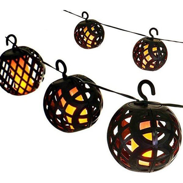 Kinkiet Saska Garden Lampki solarne - kule ogniowe LED, 5 sztuk universal