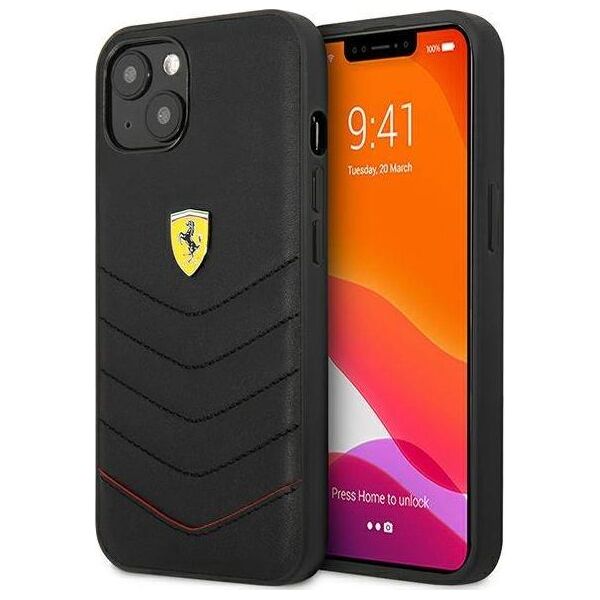 Ferrari Ferrari FEHCP13SRQUK iPhone 13 mini 5,4" czarny/black hardcase Off Track Quilted