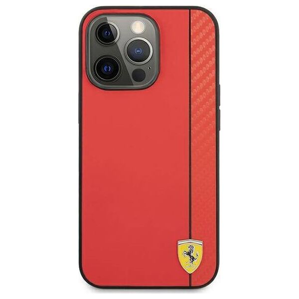 Ferrari Ferrari FESAXHCP13XRE iPhone 13 Pro Max 6,7" czerwony/red hardcase On Track Carbon Stripe