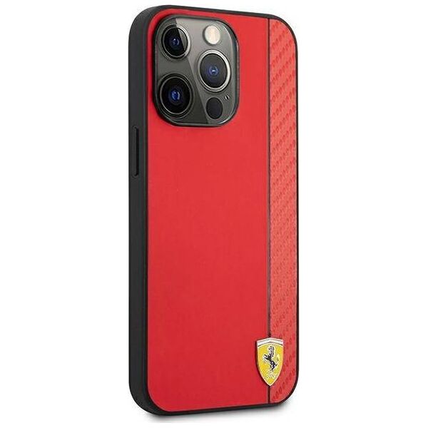 Ferrari Ferrari FESAXHCP13XRE iPhone 13 Pro Max 6,7" czerwony/red hardcase On Track Carbon Stripe